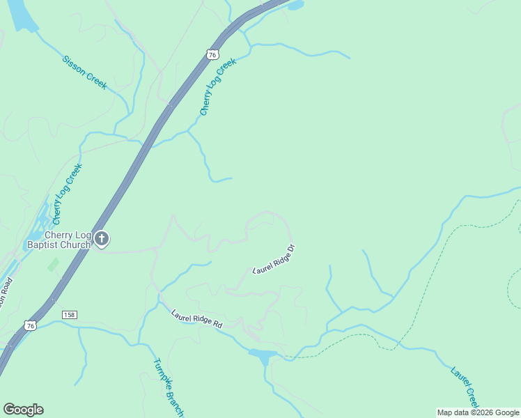 map of restaurants, bars, coffee shops, grocery stores, and more near 79 Laurel Ridge Way in Blue Ridge