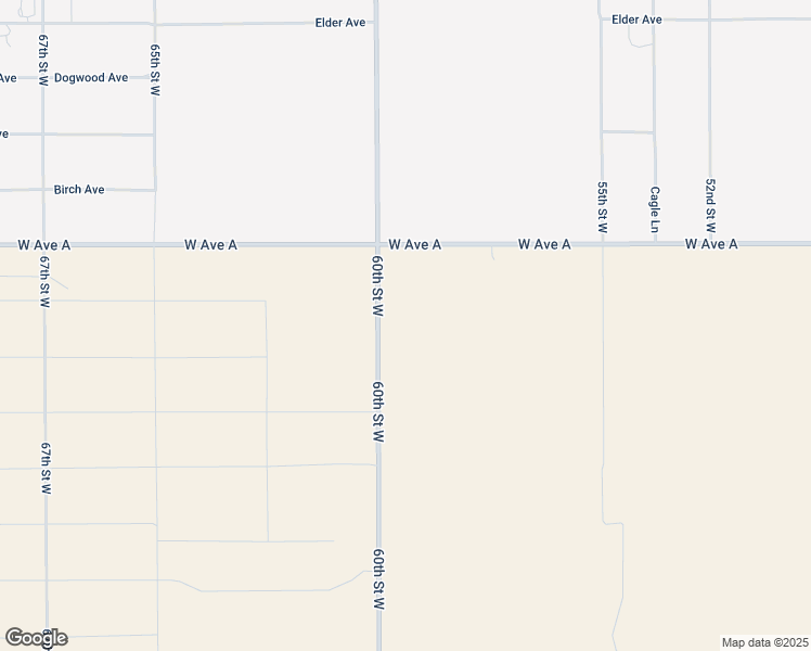 map of restaurants, bars, coffee shops, grocery stores, and more near 51428 60th Street West in Lancaster