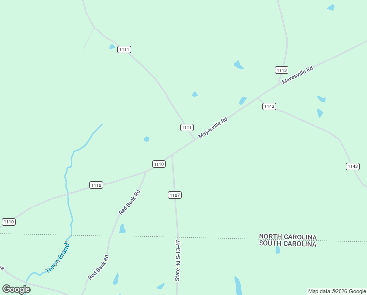 map of restaurants, bars, coffee shops, grocery stores, and more near 3562 Mayesville Road in Morven