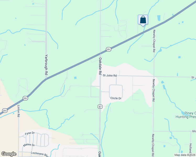 map of restaurants, bars, coffee shops, grocery stores, and more near 17989 Oakdale Road in Athens