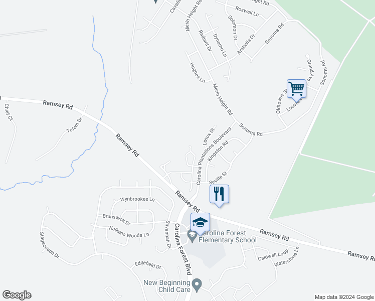 map of restaurants, bars, coffee shops, grocery stores, and more near 137 Glen Cannon Drive in Jacksonville