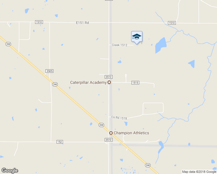 map of restaurants, bars, coffee shops, grocery stores, and more near Co Road 351 in Ada