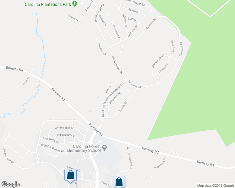 map of restaurants, bars, coffee shops, grocery stores, and more near 333 Kingston Road in Jacksonville