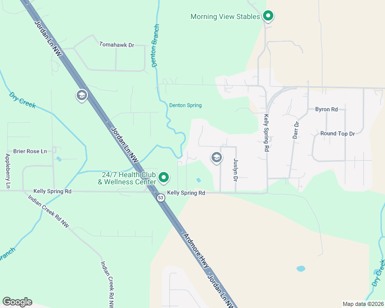 map of restaurants, bars, coffee shops, grocery stores, and more near 433 Kelly Spring Road in Harvest