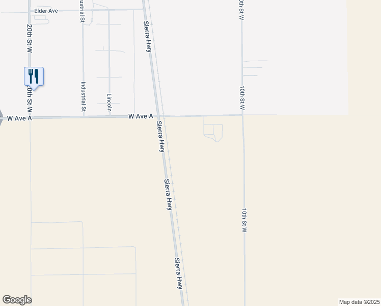 map of restaurants, bars, coffee shops, grocery stores, and more near West Avenue A in Lancaster