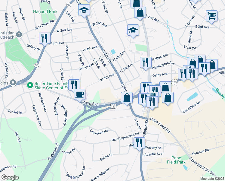 314 South 7th Street, Easley SC Walk Score