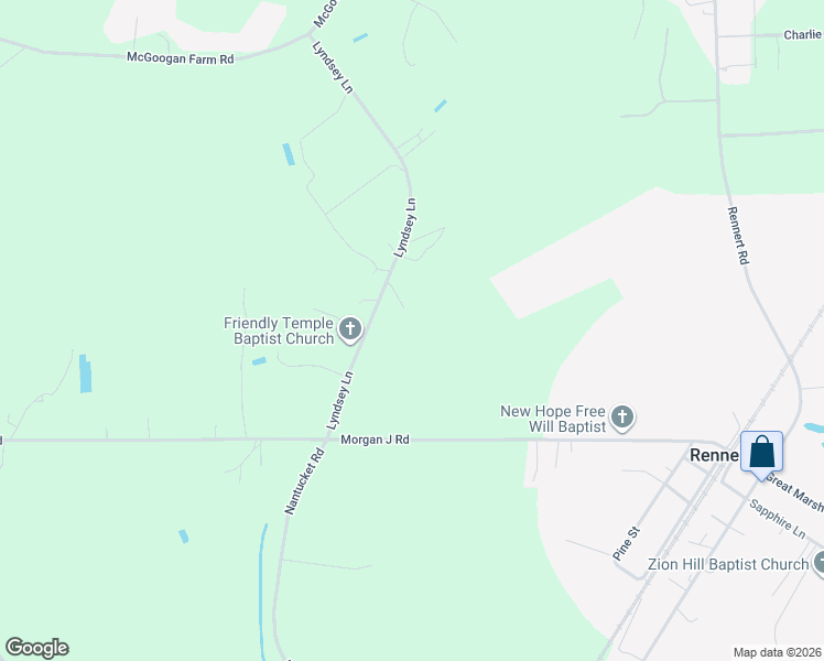 map of restaurants, bars, coffee shops, grocery stores, and more near 308 Lyndsey Lane in Red Springs