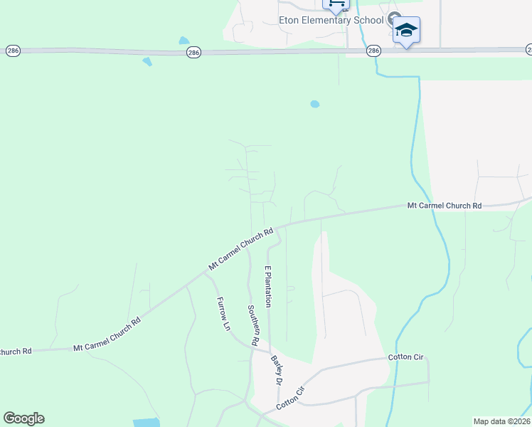 map of restaurants, bars, coffee shops, grocery stores, and more near 1163 Mount Carmel Church Road in Chatsworth