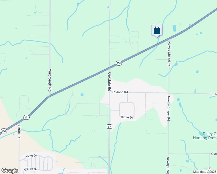 map of restaurants, bars, coffee shops, grocery stores, and more near 17989 Oakdale Road in Athens