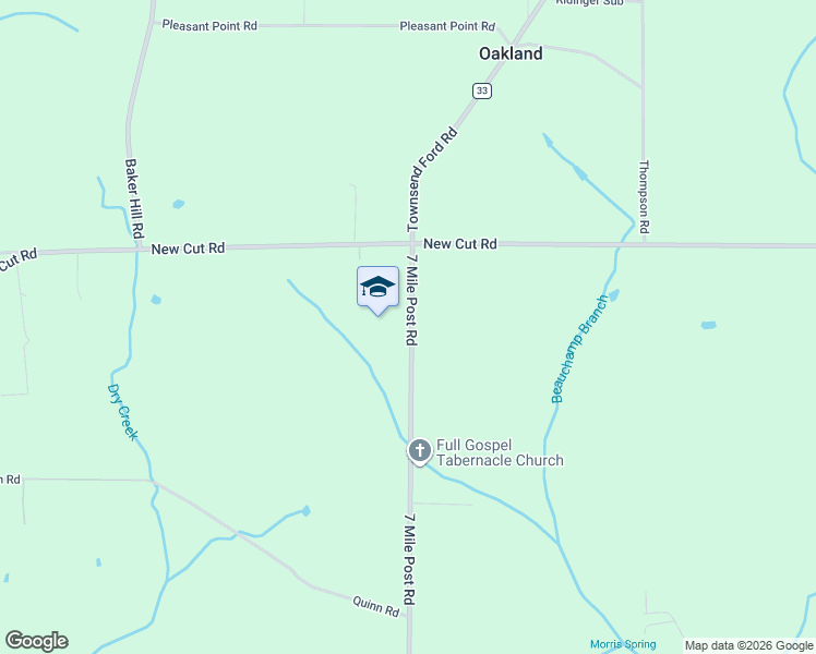 map of restaurants, bars, coffee shops, grocery stores, and more near 17811 7 Mile Post Road in Athens