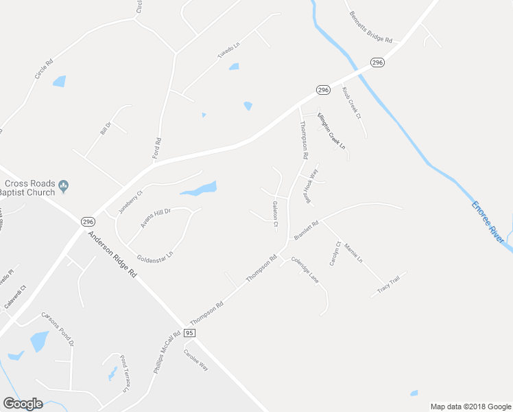 map of restaurants, bars, coffee shops, grocery stores, and more near 18 Still Creek Court in Greer