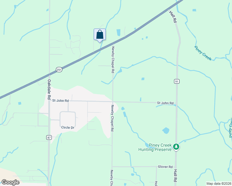 map of restaurants, bars, coffee shops, grocery stores, and more near 18068 Newby Chapel Road in Athens