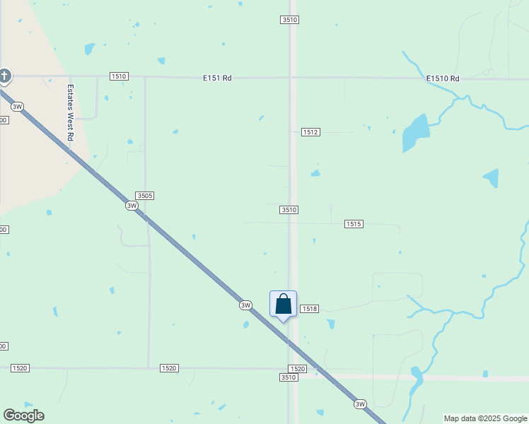 map of restaurants, bars, coffee shops, grocery stores, and more near 10936 County Road 1515 in Ada