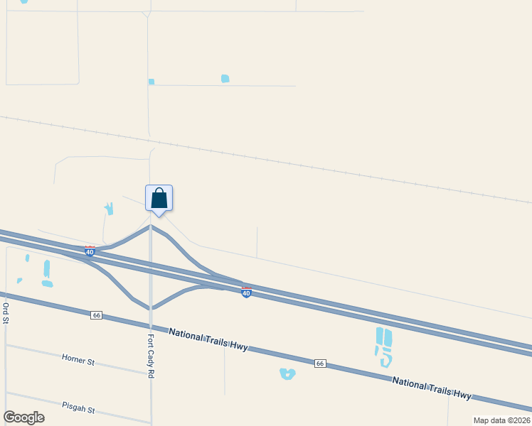 map of restaurants, bars, coffee shops, grocery stores, and more near 48444 Memorial Drive in Newberry Springs