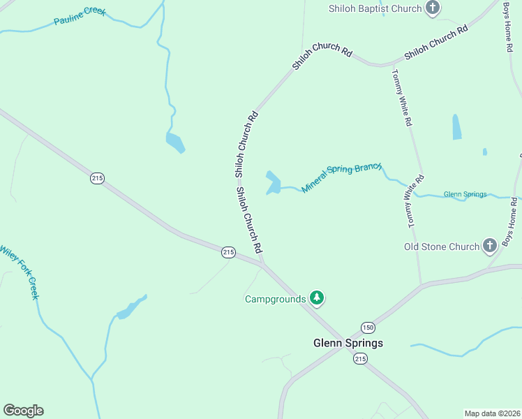 map of restaurants, bars, coffee shops, grocery stores, and more near 180 Shiloh Church Road in Pauline