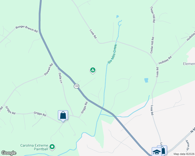 map of restaurants, bars, coffee shops, grocery stores, and more near 125 6 Mile Heights Road in Six Mile