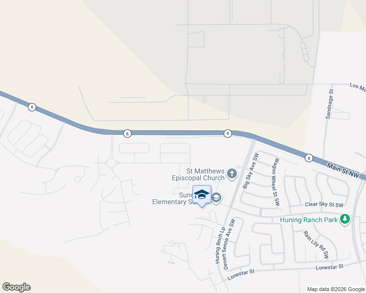 map of restaurants, bars, coffee shops, grocery stores, and more near 300 Rio Chama in Los Lunas