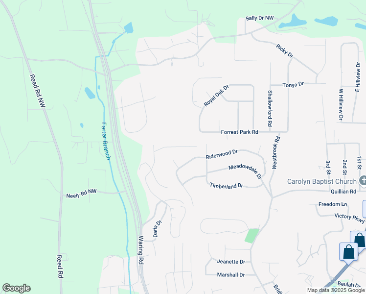 map of restaurants, bars, coffee shops, grocery stores, and more near 408 Clear Oak Drive in Dalton