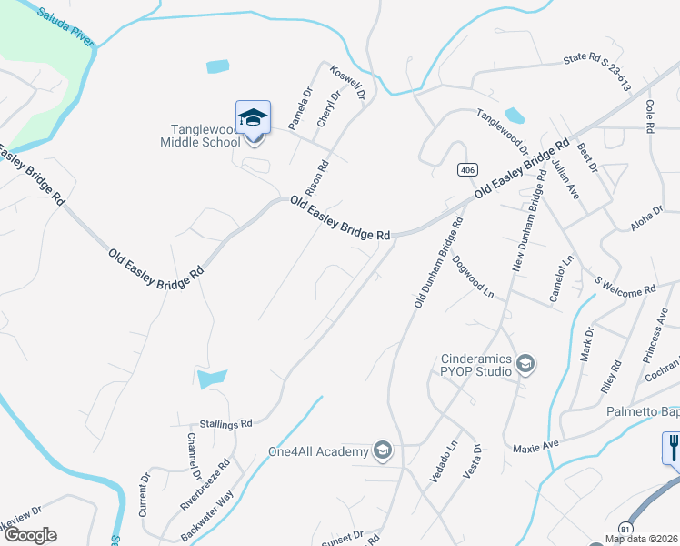 map of restaurants, bars, coffee shops, grocery stores, and more near 25 Peggy Court in Greenville