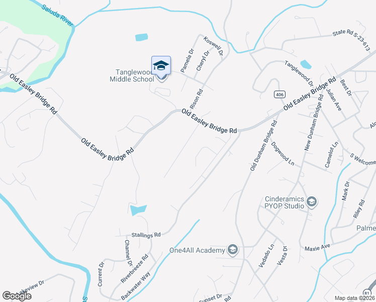 map of restaurants, bars, coffee shops, grocery stores, and more near 13 Shelton Road in Greenville