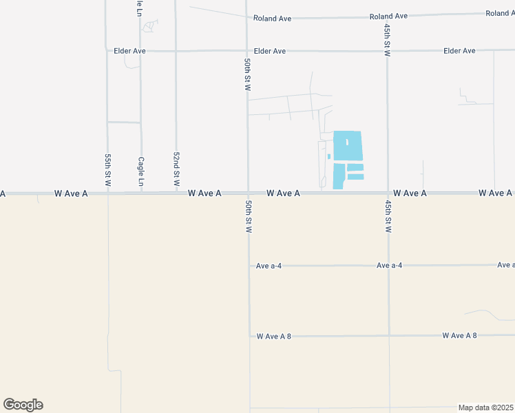 map of restaurants, bars, coffee shops, grocery stores, and more near 4842 West Avenue A in Rosamond