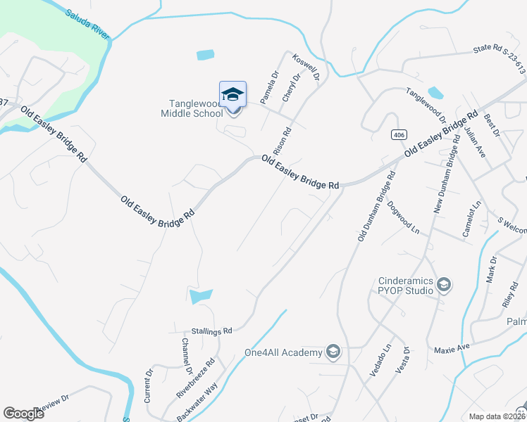 map of restaurants, bars, coffee shops, grocery stores, and more near 13 Shelton Road in Greenville