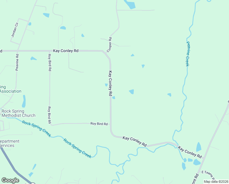 map of restaurants, bars, coffee shops, grocery stores, and more near 1497 Kay Conley Road in Rock Spring