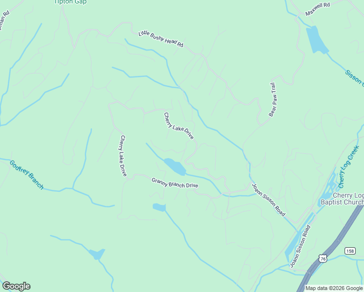 map of restaurants, bars, coffee shops, grocery stores, and more near 3 Beach Lane in Blue Ridge