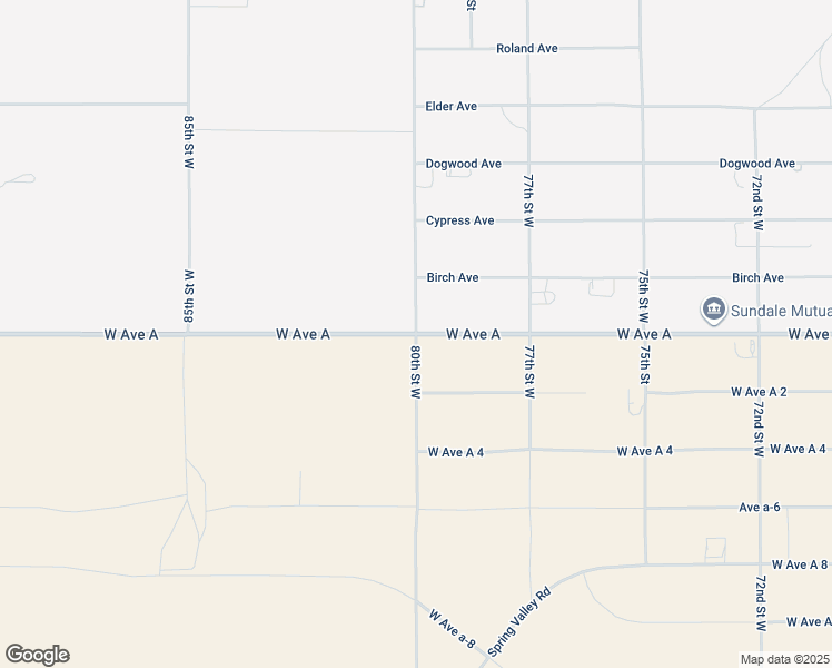 map of restaurants, bars, coffee shops, grocery stores, and more near 2 80th Street West in Rosamond