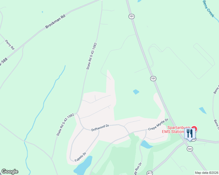 map of restaurants, bars, coffee shops, grocery stores, and more near 167 Enclave Drive in Greer