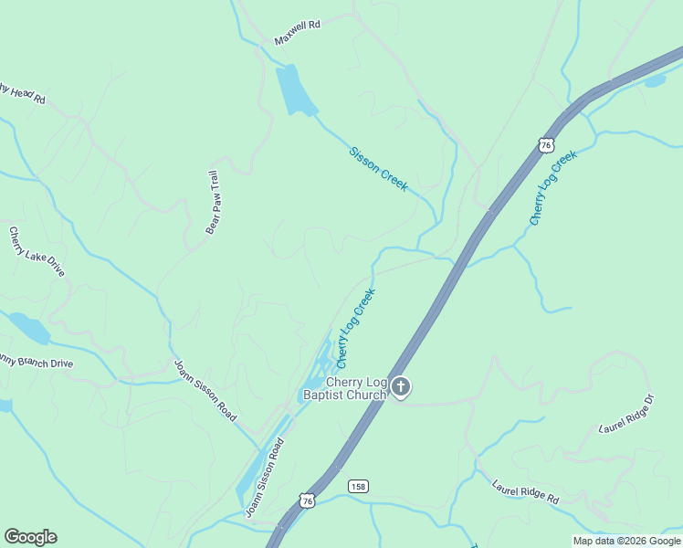 map of restaurants, bars, coffee shops, grocery stores, and more near 297 Tall Timber Mountain Road in Blue Ridge