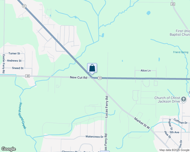 map of restaurants, bars, coffee shops, grocery stores, and more near 18020 Alabama 99 in Athens