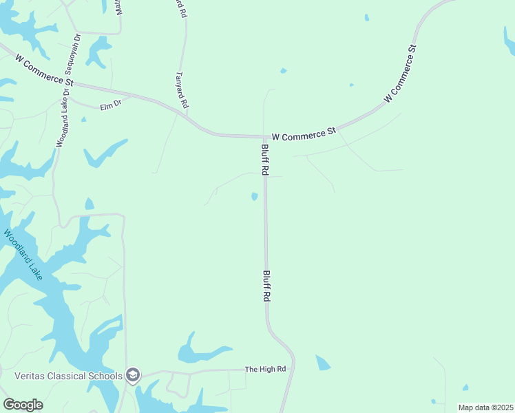 map of restaurants, bars, coffee shops, grocery stores, and more near 2735 Bluff Road in Hernando