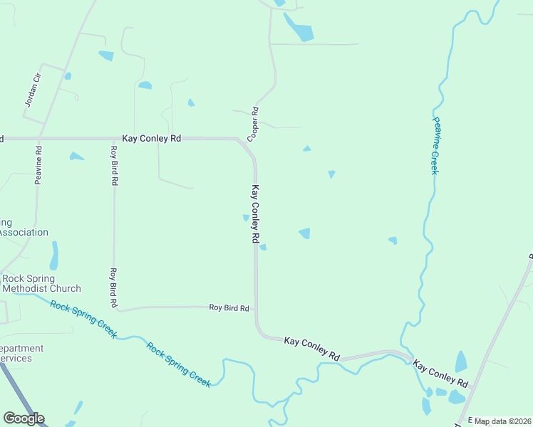 map of restaurants, bars, coffee shops, grocery stores, and more near 1497 Kay Conley Road in Rock Spring