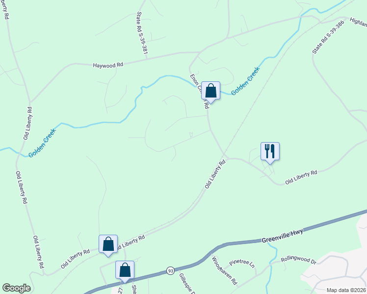 map of restaurants, bars, coffee shops, grocery stores, and more near 211 Redfern Court in Easley
