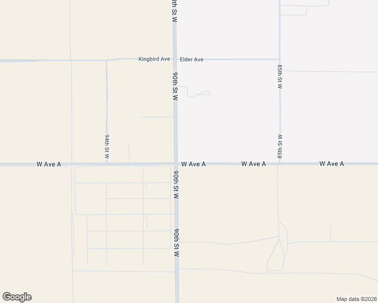 map of restaurants, bars, coffee shops, grocery stores, and more near 26 90th Street West in Rosamond