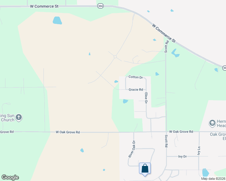 map of restaurants, bars, coffee shops, grocery stores, and more near 2033 Gracie Road in Hernando