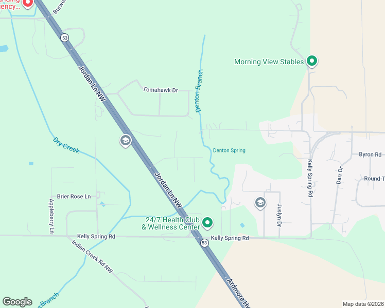 map of restaurants, bars, coffee shops, grocery stores, and more near 115 Hightower Road in Harvest