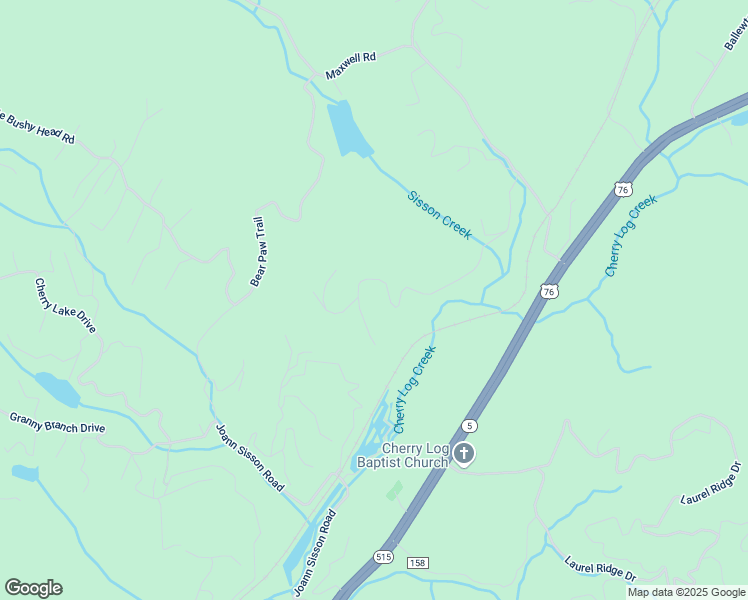 map of restaurants, bars, coffee shops, grocery stores, and more near 389 Tall Timber Mountain Road in Blue Ridge