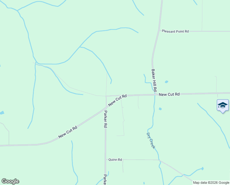 map of restaurants, bars, coffee shops, grocery stores, and more near 12219 New Cut Road in Athens