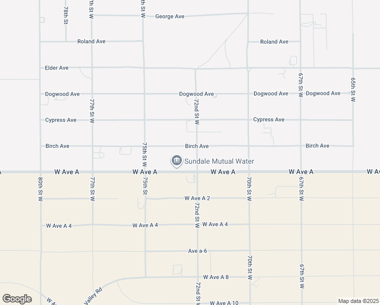 map of restaurants, bars, coffee shops, grocery stores, and more near 2 72nd Street West in Rosamond
