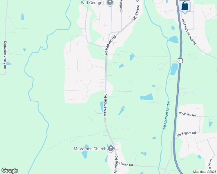 map of restaurants, bars, coffee shops, grocery stores, and more near 1113 Mount Vernon Road in Tunnel Hill