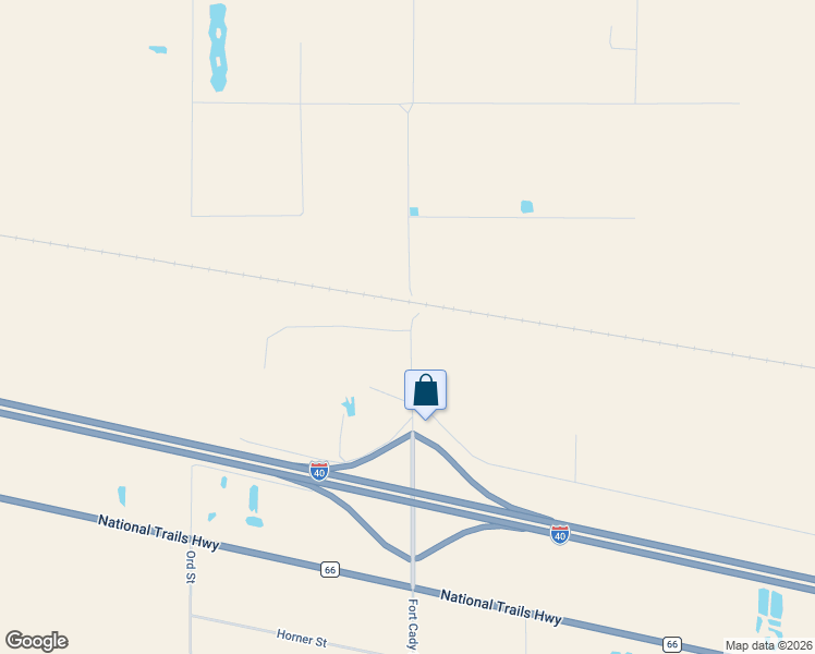 map of restaurants, bars, coffee shops, grocery stores, and more near 31405 Fort Cady Road in Newberry Springs