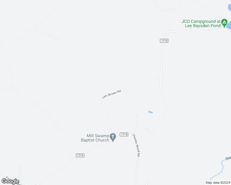 map of restaurants, bars, coffee shops, grocery stores, and more near 214 Lem Brown Road in Chinquapin