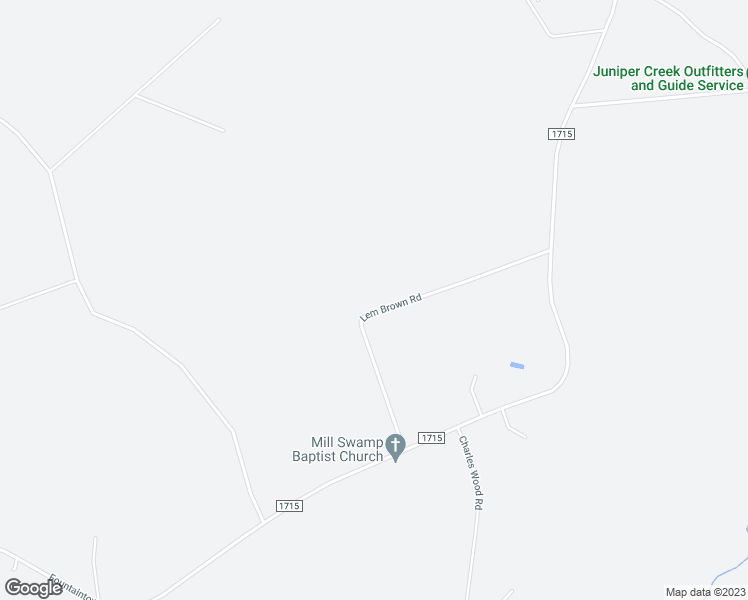 map of restaurants, bars, coffee shops, grocery stores, and more near 214 Lem Brown Road in Chinquapin