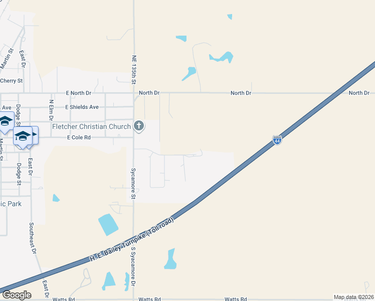 map of restaurants, bars, coffee shops, grocery stores, and more near 701 Cedar Ridge in Fletcher