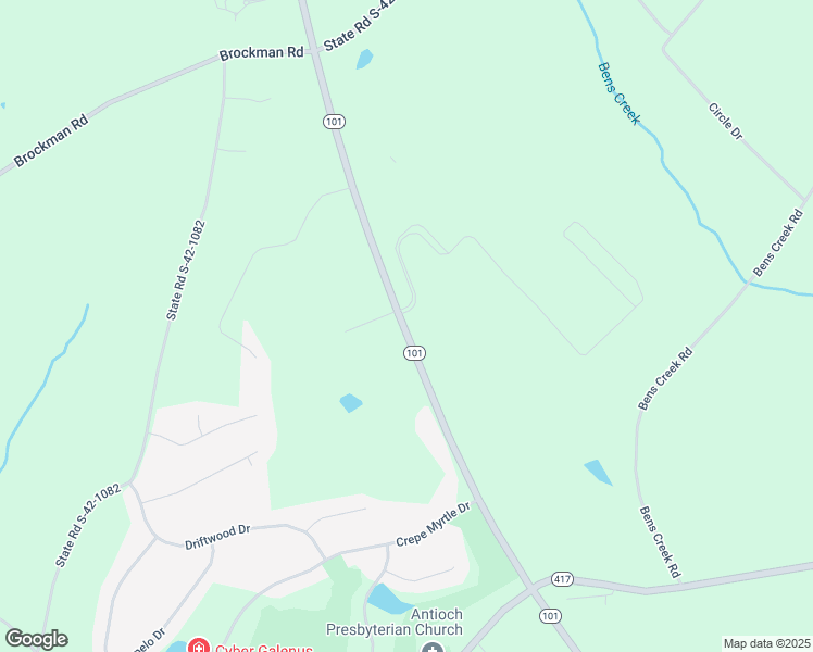 map of restaurants, bars, coffee shops, grocery stores, and more near 3601 South Carolina 101 in Woodruff