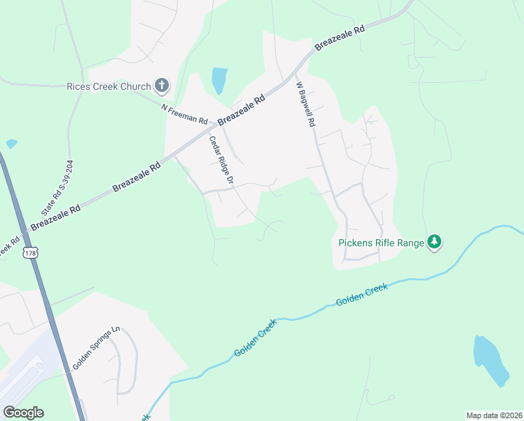 map of restaurants, bars, coffee shops, grocery stores, and more near 104 Chickasaw Court in Liberty
