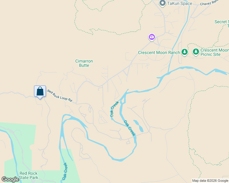 map of restaurants, bars, coffee shops, grocery stores, and more near 145 Disney Lane in Sedona
