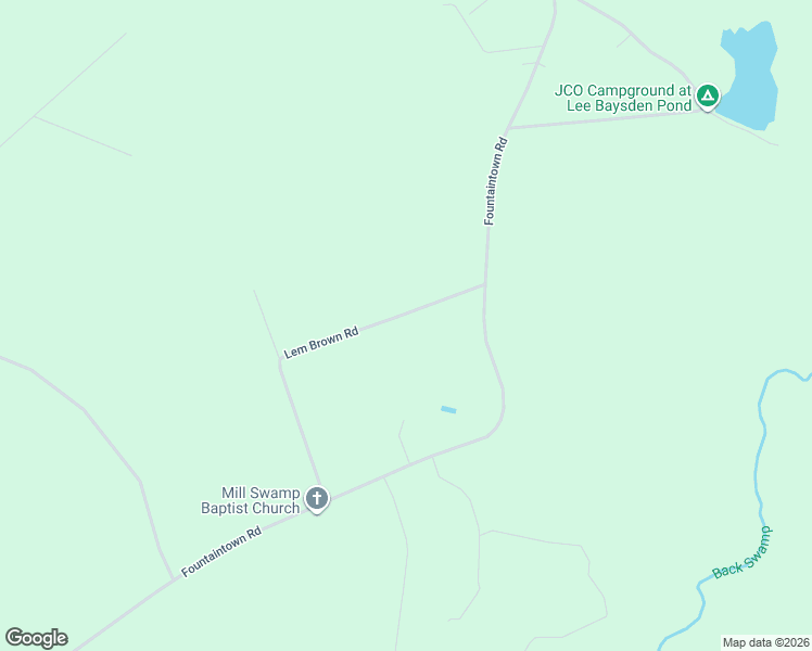 map of restaurants, bars, coffee shops, grocery stores, and more near 245 Lem Brown Road in Chinquapin